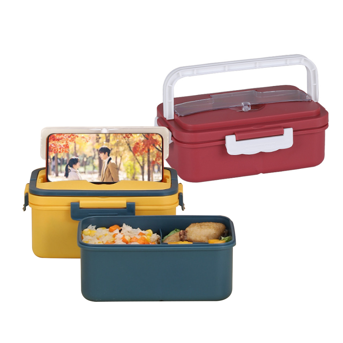 Portable Lunch Box with Cutlery